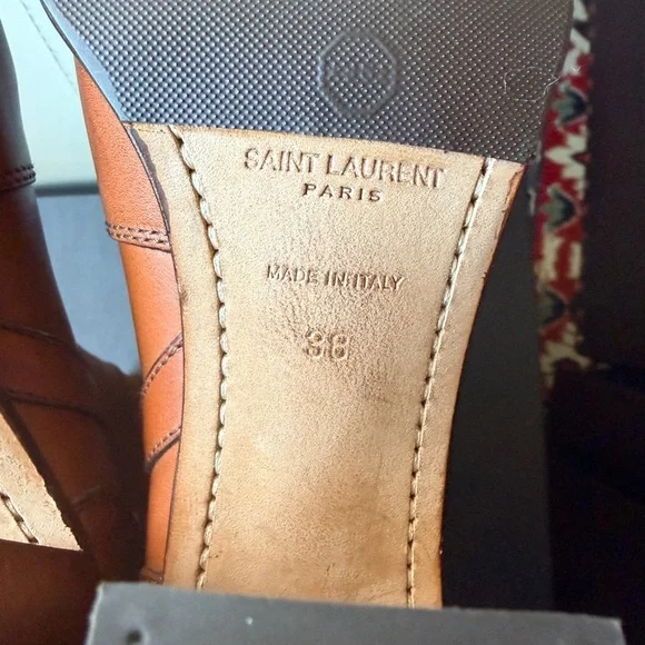 Saint Laurent Brown Heeled Boots - Picture 6 of 10